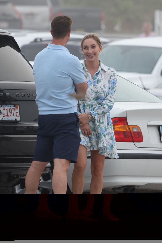 AURORA CULPO and Paul Bernon After Boat Ride with Culpo Family in Westerly 06/28/2024
