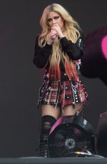 AVRIL LAVIGNE Performs at Glastonbury Festival 2024 at Worthy Farm Pilton 06/30/2024