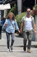 BECKI NEWTON and Chris Diamantopoulos out for Lunch in Los Feliz 07/20/2024