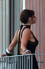 BELLA THORNE at Balcony of Her Hotel in Taormina Sicily 07/13/2024