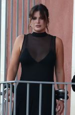 BELLA THORNE at Balcony of Her Hotel in Taormina Sicily 07/13/2024