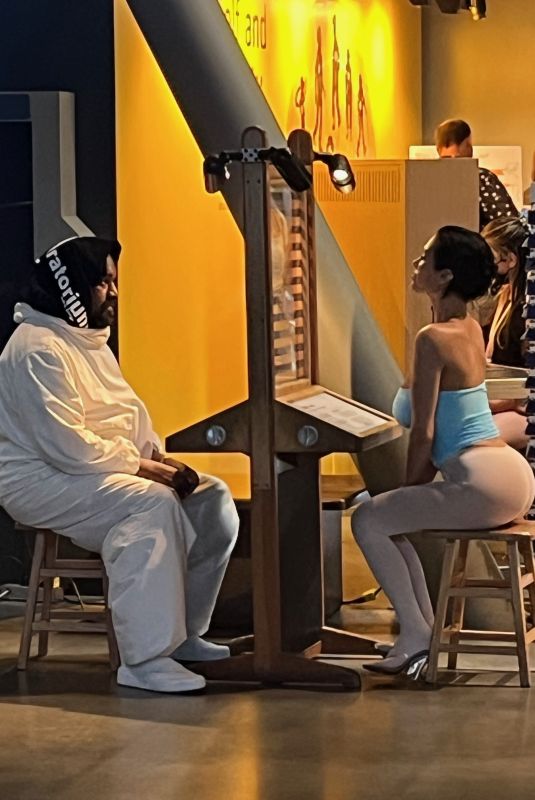 BIANCA CENSORI and Kanye West at a California Science Museum in Los Angeles 07/06/2024