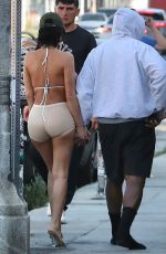 BIANCA CENSORI and Kanye West Out for Lunch at Bludso