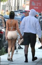 BIANCA CENSORI and Kanye West Out for Lunch at Bludso