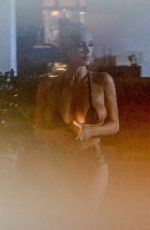 BIANCA CENSORI Grabbing Drinks with a Friend at Chateau Marmont in Los Angeles 07/21/2024