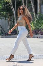 BLAC CHYNA Arrives at Studio in Burbank 07/24/2024