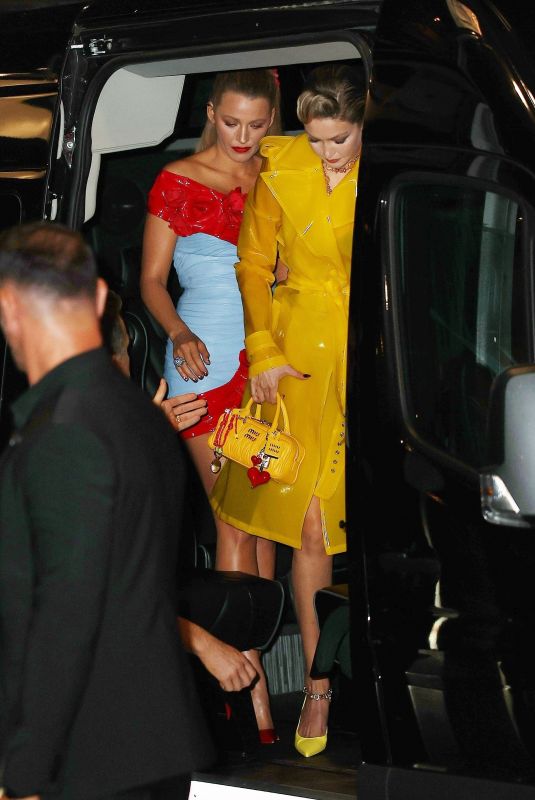 BLAKE LIVELY and GIGI HADID Arrives at Deadpool & Wolverine Afterparty in New York 07/22/2024