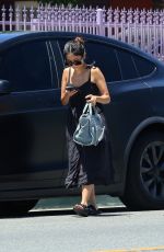 BRENDA SONG in a Black Summer Dress Out in Los Angeles 07/19/2024