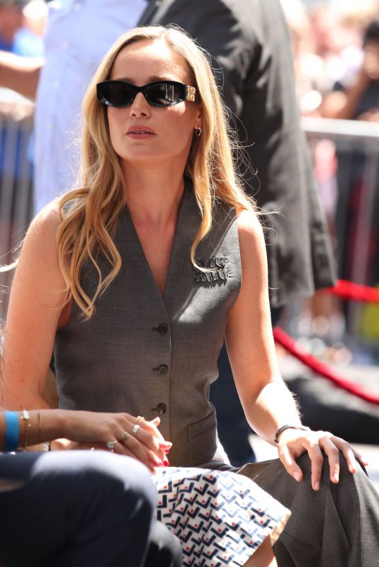 BRIE LARSON at Kevin Feige’s Walk of Fame Ceremony in Hollywood 07/25/2024