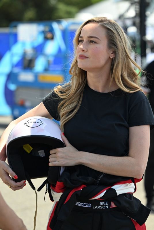 BRIE LARSON at Portland Formula E-Prix World Championship in Portland 06/29/2024