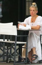 BUSY PHILIPPS Out for Breakfast at Sofia