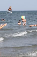 CAMILLA DE BERARDINS and SWAMI DI NOIA in Bikinis at a Beach in Milano Marittima 07/19/2024