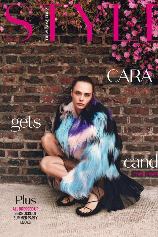 CARA DELEVINGNE in The Sunday Times Style, July 2024