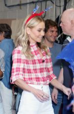 CAROLINE RHEA, KELLY RIPA and DEJA VU at Live with Kelly & Mark Host 4th of July Games at ABC Studios in New York 07/02/2024
