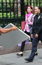 CARRIE PRESTON on the Set of Elsbeth in New York 07/24/2024