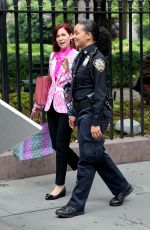 CARRIE PRESTON on the Set of Elsbeth in New York 07/24/2024
