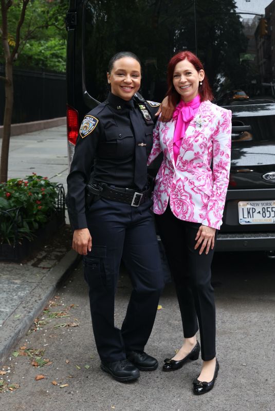 CARRIE PRESTON on the Set of Elsbeth in New York 07/24/2024