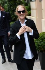 CELINE DION Arrives at Royal Monceau Hotel in Paris 07/23/2024