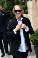 CELINE DION Arrives at Royal Monceau Hotel in Paris 07/23/2024