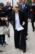 CELINE DION Arrives at Royal Monceau Hotel in Paris 07/23/2024