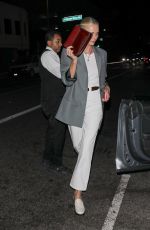 CHARLIZE THERON Leaves Dinner at A.O.C. Restaurant in Los Angeles 07/10/2024