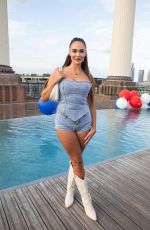 CHARLOTTE SUMNER at Kiss Cosmetics Host a Summer Soiree on Battersea Rooftop in London 07/04/2024