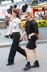CHLOE MORETZ and KATE HARRISON Arrives at Pier 17 in New York 07/27/2024