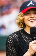 CHLOE MORETZ at San Francisco Giants vs Atlanta Braves Game at Truist Park in Atlanta 07/04/2024