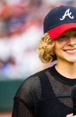 CHLOE MORETZ at San Francisco Giants vs Atlanta Braves Game at Truist Park in Atlanta 07/04/2024