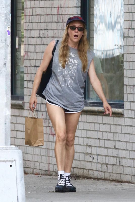 CHLOE SEVIGNY Shopping at a Vintage Clothing Store in Manhattan’s SoHo Neighborhood 07/22/2024