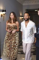 CHRISSY TEIGEN Heads to Djokovic vs. Nadal Olympic Tennis Match in Paris 07/29/2024