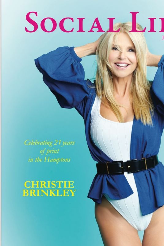 CHRISTIE BRINKLEY on the Cover of Social Life Magazine, July 2024
