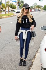 CHRISTINA HALL Leaves a Hair Salon in Los Angeles 07/17/2024
