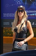 CHRISTINA HALL Out with Her Dog Around Her Neighborhood in Los Angeles 07/26/2024