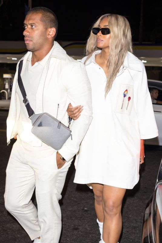 CIARA and Russell Wilson Arrives at Delilah in West Hollywood 07/11/2024