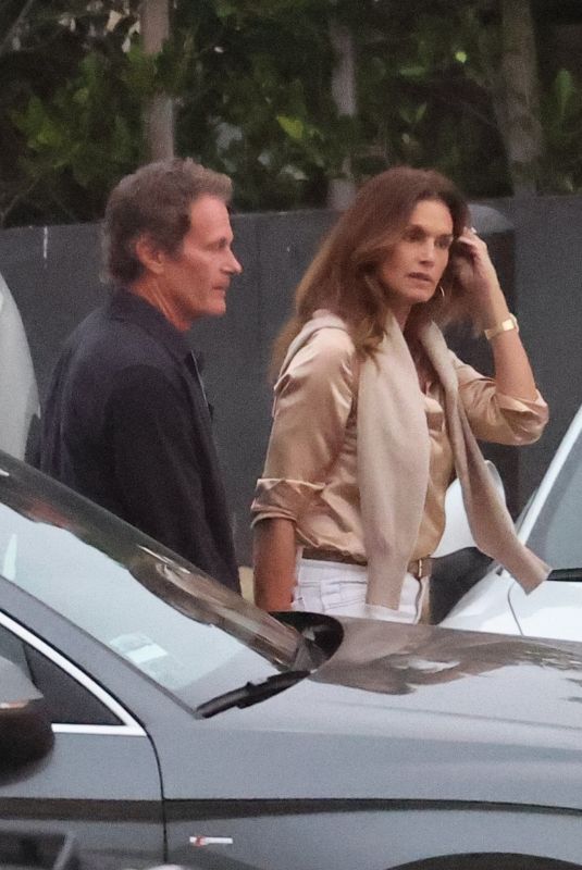 CINDY CRAWFORD and Rande Gerber on a Dinner Date at Nobu in Malibu 07/07/2024