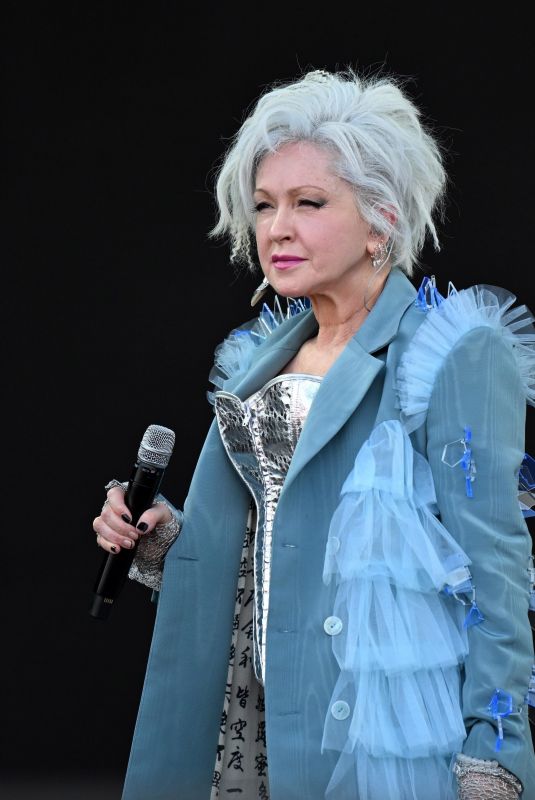 CINDY LAUPER Perfoms at Glastonbury Festival 06/29/2024