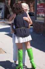 CLAUDIA WELLS, NANCY ALLEN and JESSICA QUILANTAN Outside Armani Wells in Studio City 07/29/2024