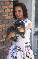 CLAUDIA WELLS Outside Her Shop Amani Wells in Studio City 07/16/2024