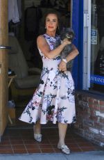 CLAUDIA WELLS Outside Her Shop Amani Wells in Studio City 07/16/2024