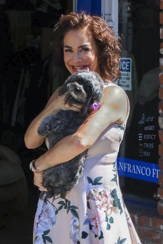 CLAUDIA WELLS Outside Her Shop Amani Wells in Studio City 07/16/2024