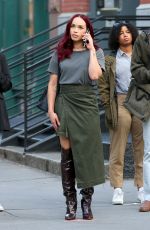 CLEOPATRA COLEMAN on the Set of Black Rabbit in New York 07/29/2024