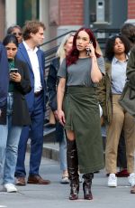CLEOPATRA COLEMAN on the Set of Black Rabbit in New York 07/29/2024