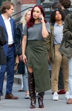 CLEOPATRA COLEMAN on the Set of Black Rabbit in New York 07/29/2024