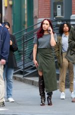 CLEOPATRA COLEMAN on the Set of Black Rabbit in New York 07/29/2024