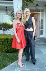 DAKOTA and ELLE FANNING - THR Power Stylists Dinner Photoshoot, March 2023