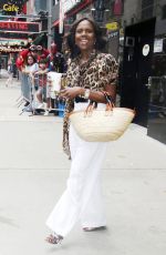 DEBORAH ROBERTS Arrives at Good Morning America in New York 07/25/2024