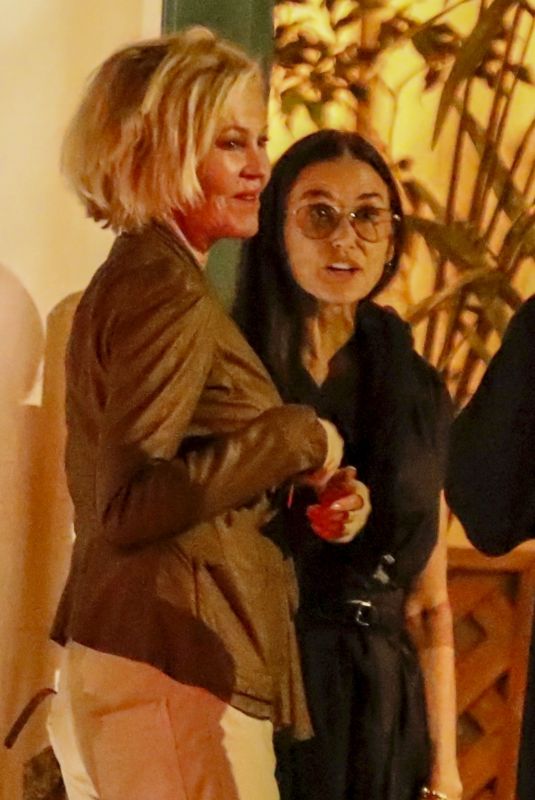 DEMI MOORE, MELANIE GRIFFIRH and JAIMIE ALEXANDER at San Vicente Bungalows in West Hollywood 07/16/2024