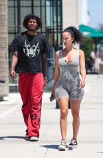 DRAYA MICHELE and Jalen Green Out for Lunch at Urth Cafe in Los Angeles 07/08/2024