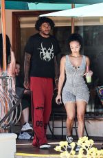DRAYA MICHELE and Jalen Green Out for Lunch at Urth Cafe in Los Angeles 07/08/2024